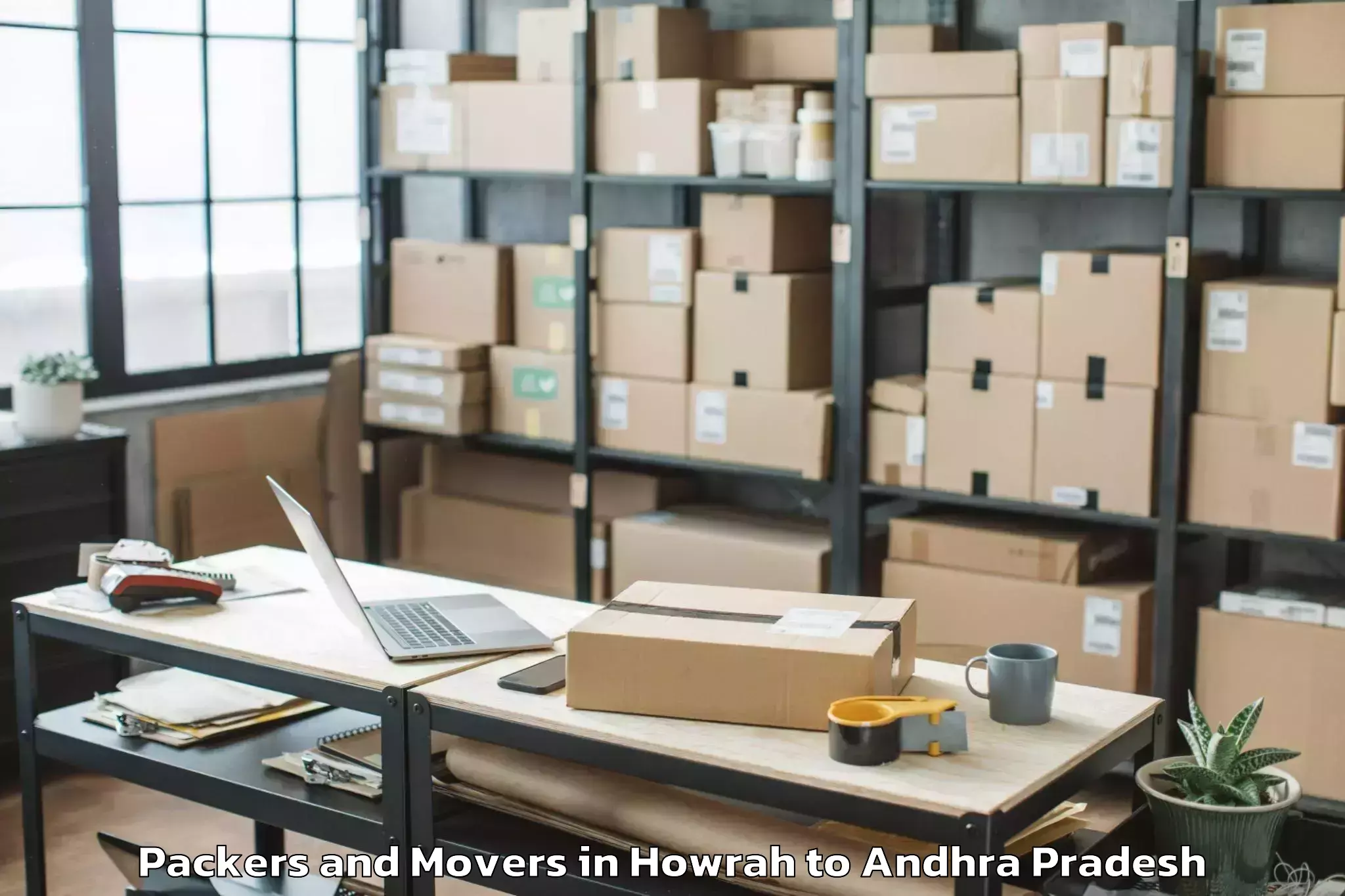 Easy Howrah to Koyyalgudem Packers And Movers Booking